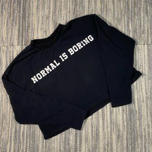 Forever 21 Crop Long Sleeve Shirt Size S